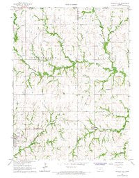 Hanover East Kansas Historical topographic map, 1:24000 scale, 7.5 X 7.5 Minute, Year 1966