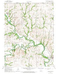 Hanover West Kansas Historical topographic map, 1:24000 scale, 7.5 X 7.5 Minute, Year 1966
