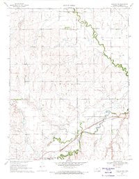 Hanston NW Kansas Historical topographic map, 1:24000 scale, 7.5 X 7.5 Minute, Year 1970