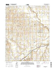 Hanston NW Kansas Current topographic map, 1:24000 scale, 7.5 X 7.5 Minute, Year 2015
