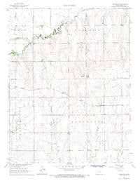 Hargrave Kansas Historical topographic map, 1:24000 scale, 7.5 X 7.5 Minute, Year 1966