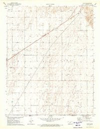 Hayne Kansas Historical topographic map, 1:24000 scale, 7.5 X 7.5 Minute, Year 1971