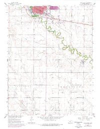 Hays South Kansas Historical topographic map, 1:24000 scale, 7.5 X 7.5 Minute, Year 1961