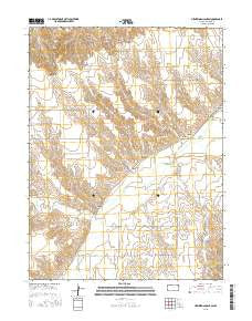 Heinzelman Canyon Kansas Current topographic map, 1:24000 scale, 7.5 X 7.5 Minute, Year 2015