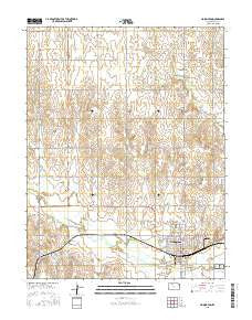Hoisington Kansas Current topographic map, 1:24000 scale, 7.5 X 7.5 Minute, Year 2015