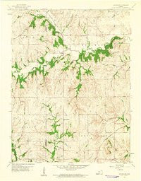 Holton SE Kansas Historical topographic map, 1:24000 scale, 7.5 X 7.5 Minute, Year 1960
