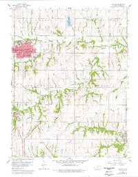 Holton Kansas Historical topographic map, 1:24000 scale, 7.5 X 7.5 Minute, Year 1960