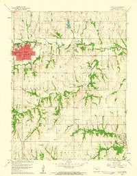 Holton Kansas Historical topographic map, 1:24000 scale, 7.5 X 7.5 Minute, Year 1960