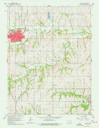 Holton Kansas Historical topographic map, 1:24000 scale, 7.5 X 7.5 Minute, Year 1960