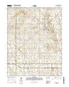 Holyrood Kansas Current topographic map, 1:24000 scale, 7.5 X 7.5 Minute, Year 2015