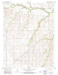 Holyrood NE Kansas Historical topographic map, 1:24000 scale, 7.5 X 7.5 Minute, Year 1957