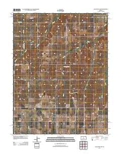 Holyrood NW Kansas Historical topographic map, 1:24000 scale, 7.5 X 7.5 Minute, Year 2012