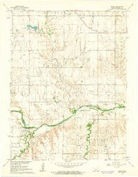 Homer Kansas Historical topographic map, 1:24000 scale, 7.5 X 7.5 Minute, Year 1961