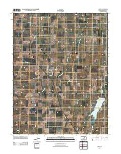 Hope Kansas Historical topographic map, 1:24000 scale, 7.5 X 7.5 Minute, Year 2012