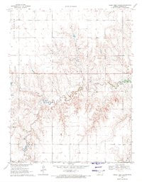 Horse Thief Canyon Kansas Historical topographic map, 1:24000 scale, 7.5 X 7.5 Minute, Year 1970