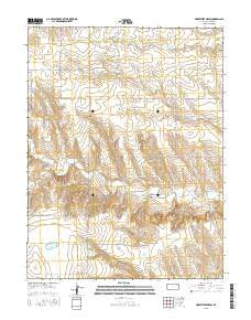 Horsethief Draw Kansas Current topographic map, 1:24000 scale, 7.5 X 7.5 Minute, Year 2015