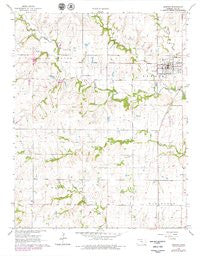 Howard Kansas Historical topographic map, 1:24000 scale, 7.5 X 7.5 Minute, Year 1964