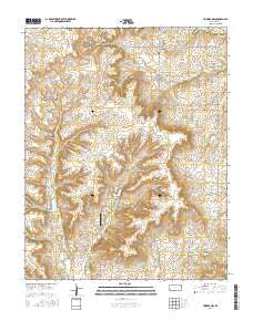 Howard NW Kansas Current topographic map, 1:24000 scale, 7.5 X 7.5 Minute, Year 2015