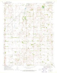 Hudson NW Kansas Historical topographic map, 1:24000 scale, 7.5 X 7.5 Minute, Year 1970