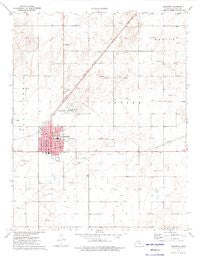 Hugoton Kansas Historical topographic map, 1:24000 scale, 7.5 X 7.5 Minute, Year 1974