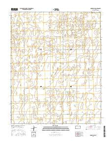 Hugoton SE Kansas Current topographic map, 1:24000 scale, 7.5 X 7.5 Minute, Year 2015