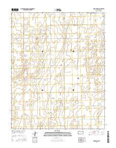 Hugoton SW Kansas Current topographic map, 1:24000 scale, 7.5 X 7.5 Minute, Year 2015