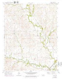 Hymer Kansas Historical topographic map, 1:24000 scale, 7.5 X 7.5 Minute, Year 1957