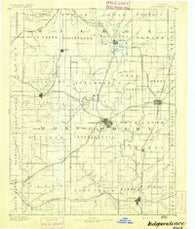 Independence Kansas Historical topographic map, 1:125000 scale, 30 X 30 Minute, Year 1894