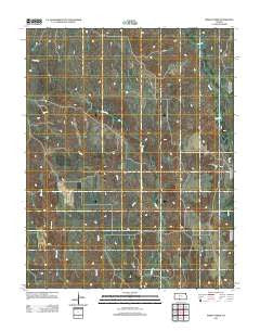 Indian Creek Kansas Historical topographic map, 1:24000 scale, 7.5 X 7.5 Minute, Year 2012