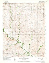 Industry Kansas Historical topographic map, 1:24000 scale, 7.5 X 7.5 Minute, Year 1964
