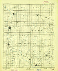 Iola Kansas Historical topographic map, 1:125000 scale, 30 X 30 Minute, Year 1893