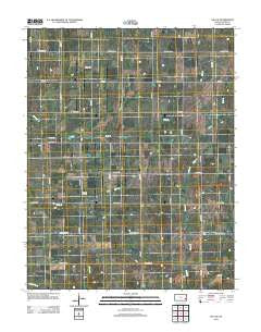 Iola SE Kansas Historical topographic map, 1:24000 scale, 7.5 X 7.5 Minute, Year 2012