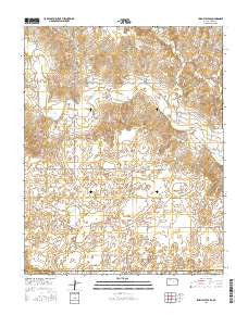 Irish Flats SE Kansas Current topographic map, 1:24000 scale, 7.5 X 7.5 Minute, Year 2016