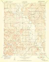 Jarbalo Kansas Historical topographic map, 1:24000 scale, 7.5 X 7.5 Minute, Year 1950