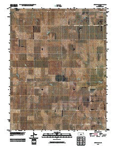 Jetmore NE Kansas Historical topographic map, 1:24000 scale, 7.5 X 7.5 Minute, Year 2009