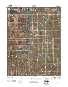 Juniata Kansas Historical topographic map, 1:24000 scale, 7.5 X 7.5 Minute, Year 2012