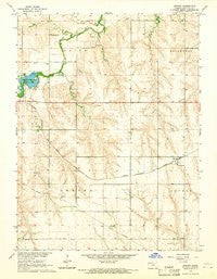 Kanona Kansas Historical topographic map, 1:24000 scale, 7.5 X 7.5 Minute, Year 1965