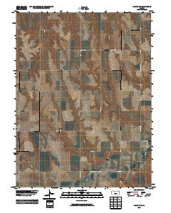 Kanona NW Kansas Historical topographic map, 1:24000 scale, 7.5 X 7.5 Minute, Year 2009