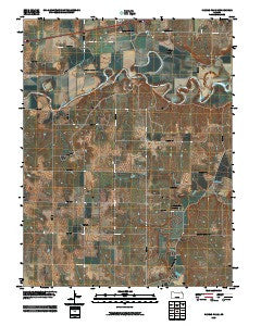 Kansas Falls Kansas Historical topographic map, 1:24000 scale, 7.5 X 7.5 Minute, Year 2009