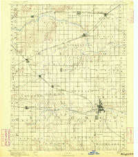 Kingman Kansas Historical topographic map, 1:125000 scale, 30 X 30 Minute, Year 1892