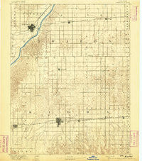 Kinsley Kansas Historical topographic map, 1:125000 scale, 30 X 30 Minute, Year 1892