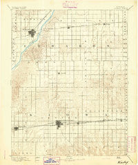 Kinsley Kansas Historical topographic map, 1:125000 scale, 30 X 30 Minute, Year 1894