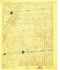 Kinsley Kansas Historical topographic map, 1:125000 scale, 30 X 30 Minute, Year 1894