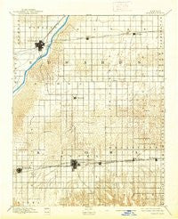 Kinsley Kansas Historical topographic map, 1:125000 scale, 30 X 30 Minute, Year 1894