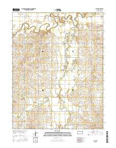 Kipp Kansas Current topographic map, 1:24000 scale, 7.5 X 7.5 Minute, Year 2015