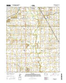 Kirkwood Kansas Current topographic map, 1:24000 scale, 7.5 X 7.5 Minute, Year 2015