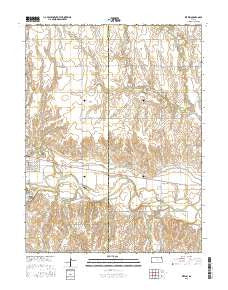 Kirwin Kansas Current topographic map, 1:24000 scale, 7.5 X 7.5 Minute, Year 2015