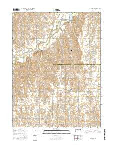 Kirwin SW Kansas Current topographic map, 1:24000 scale, 7.5 X 7.5 Minute, Year 2015