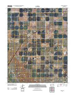 Kismet Kansas Historical topographic map, 1:24000 scale, 7.5 X 7.5 Minute, Year 2012