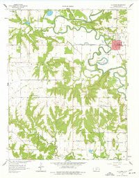 La Cygne Kansas Historical topographic map, 1:24000 scale, 7.5 X 7.5 Minute, Year 1958